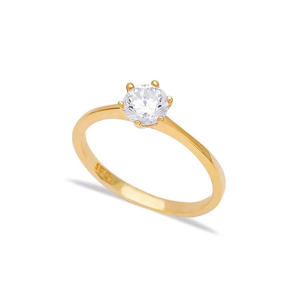 Elegant Solitaire Ring
Captivating gold-toned solitaire ring with a sparkling clear crystal centerpiece, perfect for formal events and special occasions.