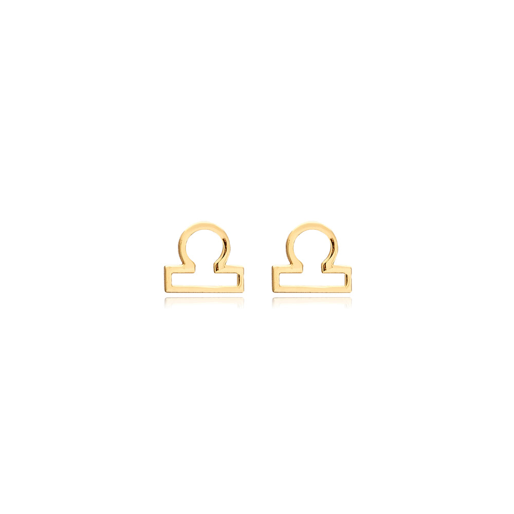 Libra Earrings - Elegant Zodiac Studs from Twin Jewellery